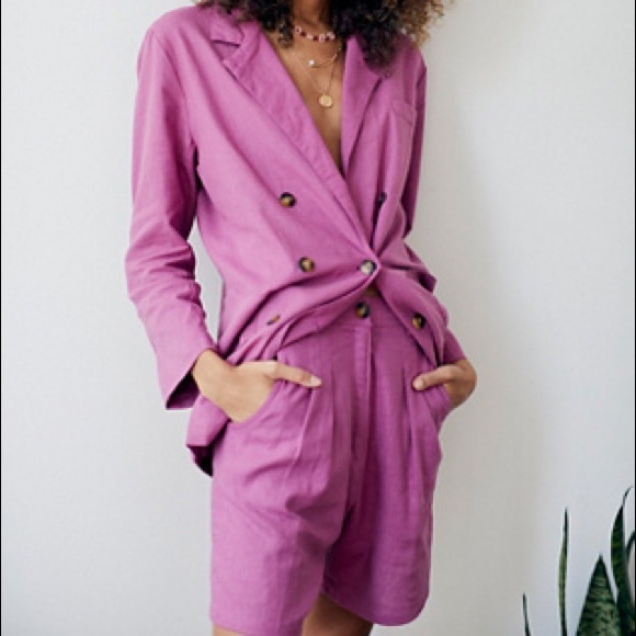 NWT Jen’s Pirate Booty Blossom Short Suit Blazer M Z118-3 - Picture 2 of 2